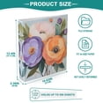 thumbnail image 3 of FORMRS 3 Ring Binder with Pockets 1.5" D-Rings Clip Board 200 Sheets Capacity, Bright Flowers, 3 of 8