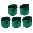 thumbnail image 4 of Bolsa de cultivo de plantas Fyydes jardinera de plantas respetuosa con el medio ambiente 5 piezas con asa para balcón, 4 of 6
