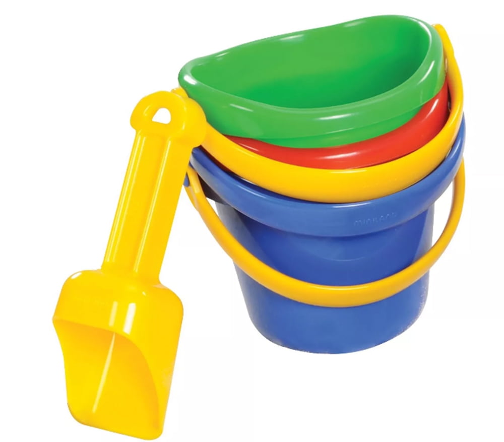 Kaplan Early Learning 4" Mini Sand Bucket Set 12 Pcs Age 10 Months
