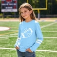 thumbnail image 4 of Favoffer Big Kids Rugby Graphic Long Sleeve Tee Trendy Soft Breathable Regular Fit Round Neck Long Sleeve T-Shirt Blouse Top for Outdoor Sports Camping Travel Daily Wear 3-14Y, 4 of 6