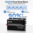 thumbnail image 6 of DC HOUSE 2000W Pure Sine Wave Inverter + 48V 25A Lithium Battery Charger, 3 AC Outlets, 48V DC to 120V AC Power Supply for Off-Grid Power, Home Backup, Outdoor Power Stations, Golf Carts Batteries, 6 of 18