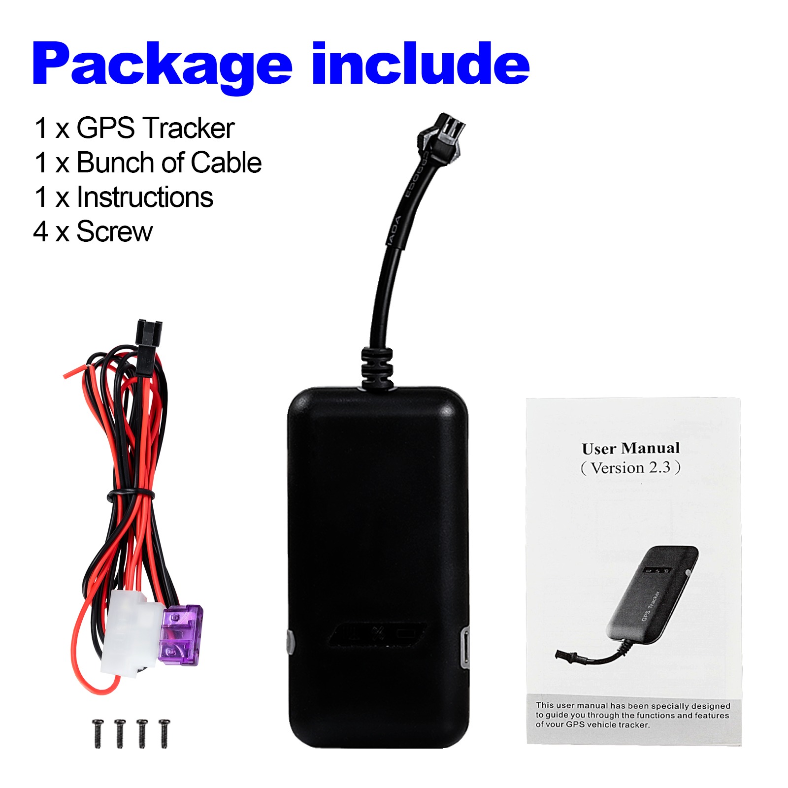 Real time GPS Tracker Tracking Locator Device GPRS GSM Anti Theft Car Motorcycle