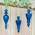 thumbnail image 3 of Juego de 4 adornos navideños KI Store Mercury Glass (azul), 3 of 6