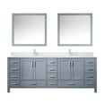 thumbnail image 2 of 84" W X 22" D Dark Grey Double Bath Vanity, Marble Top, Faucet, 34" Mirrors - Long-lasting And Stain Vanity 84 In. 22 In., 34 Scratch For Use, 2 of 6