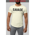thumbnail image 4 of ShirtBANC SAVAGE Mens Dropcut Shirt Savagely Motivated Bold Attitude Design Tee, 4 of 5