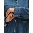 thumbnail image 5 of DARING DIVA Women's Long Sleeve Button Down Pockets Western Denim Jacket L Dark Blue, 5 of 7