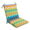 thumbnail image 2 of Pillow Perfect 543093 Zig Zag Raspberry Squared Corners Chair Cushion, 2 of 2