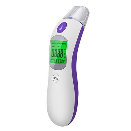 Medical Forehead and Ear Thermometer, Digital Fever Thermometer for Children and Adults, Non-contact Thermometer Baby Thermometer, Purple