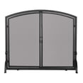 thumbnail image 1 of UniFlame S-1062 Single Panel Black Wrought Iron Screen With Doors- Medium, 1 of 4