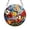 Red, variant on Stained Glass Window Hanging - Colorful Beach Shells Conch Sun Catcher for Door Home Decor Ocean Suncatcher Christmas Birthday Sea Lover Gifts Green