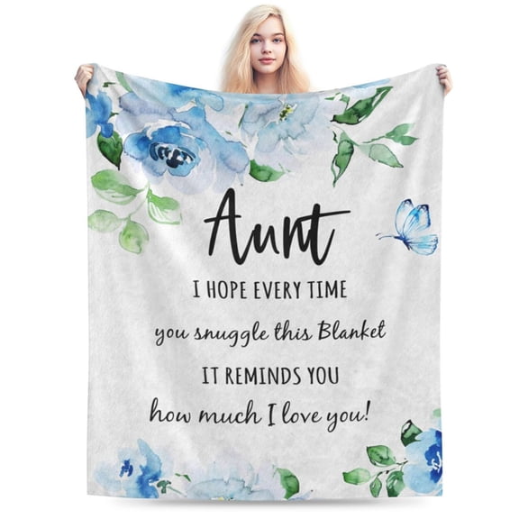 Aunt Gifts Blanket Gifts for Aunt, Aunt Birthday Gift Ideas 50x40