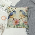 thumbnail image 2 of Qinduosi  Spring Saying Flowers Butterfly Bird Throw Pillow Covers,  Inch Home Sweet Home Blue Cushion Case for Sofa Couch Set of, 2 of 5
