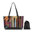 thumbnail image 7 of FORMRS Canvas Laptop Tote Bag for Women with 15.6" Computer Compartments Shoulder Handbag, Futuristic Sun, 7 of 7
