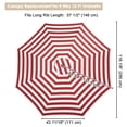 thumbnail image 4 of Yescom 10 Ft Patio Umbrella Replacement Canopy Market Table Top Sunshade Cover Market, 4 of 10