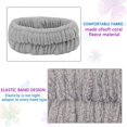 thumbnail image 3 of (Púrpura, Rosa, Blanco, Gris Claro) 4 Diademas de Maquillaje, Banda Elástica para el Cabello de Maquillaje Diadema Lavable para el Cuidado de la Cara para Spa Yoga Deporte Ducha de Belleza Mujeres brillar Electrónica, 3 of 5