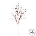 thumbnail image 3 of Vickerman 35" Red Glitter Berry Artificial Christmas Spray. Includes 6 sprays per pack., 3 of 3