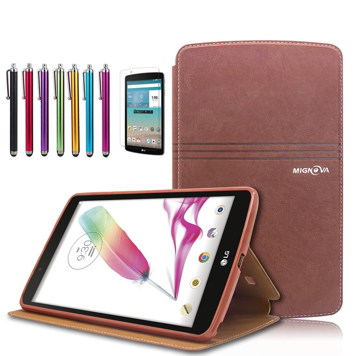 Mignova LG G Pad F 8.0 / G Pad II 8.0 Folio Case Premium PU Leather Cover [Fit (4G LTE AT&T