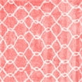 thumbnail image 1 of Ahgly Company Indoor Square Trellis Red Modern Area Rugs, 5' Square, 1 of 4
