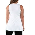 thumbnail image 3 of Plus Size Sleeveless Tunic Tank, 3 of 3