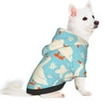 thumbnail image 2 of Bingfone White Geese And Flower Dog Clothes Hoodie, Pet Winter Coat,Puppy Sweatshirts For Small Dogs Boy Girl,Suitable For All Breeds-Xx-Large, 2 of 8