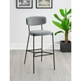 Elison Pub Height Bar Stool Grey (Set of 2)