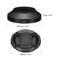 thumbnail image 2 of Uxcell 49mm Lens Hood, Wide Angle Anti-reflective Hood with 72mm Lens Cap and Cloth, 2 of 7