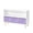 Purple+White, variant on IVV 35.43" Wide Wooden Storage Bookcase with 3 Removable Folding Fabric Drawers & Pine Wood Legs, Freestanding Bookshelf Display Rack Organizer for Bedroom (Gray+White)
