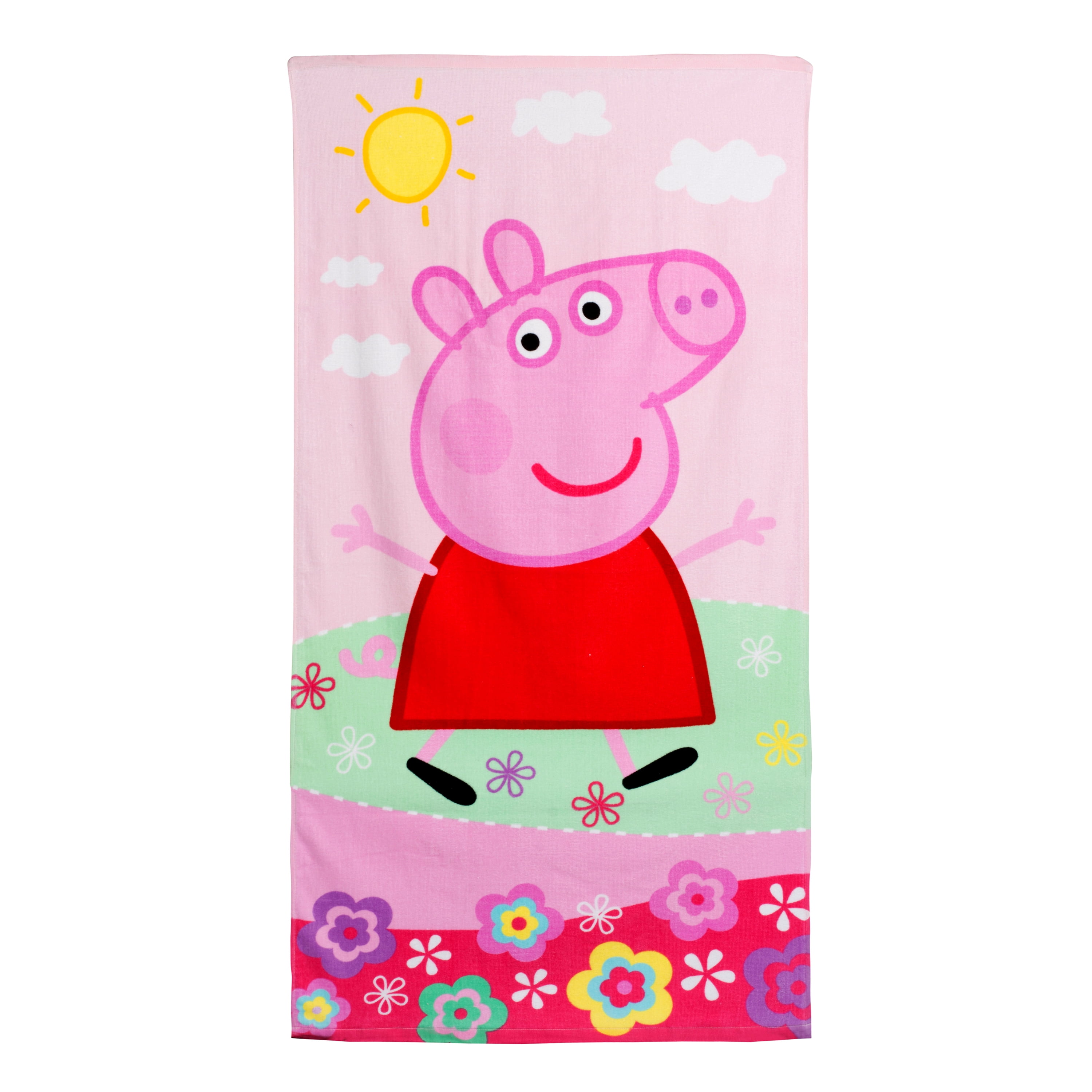 peppa pig hooded bath towel