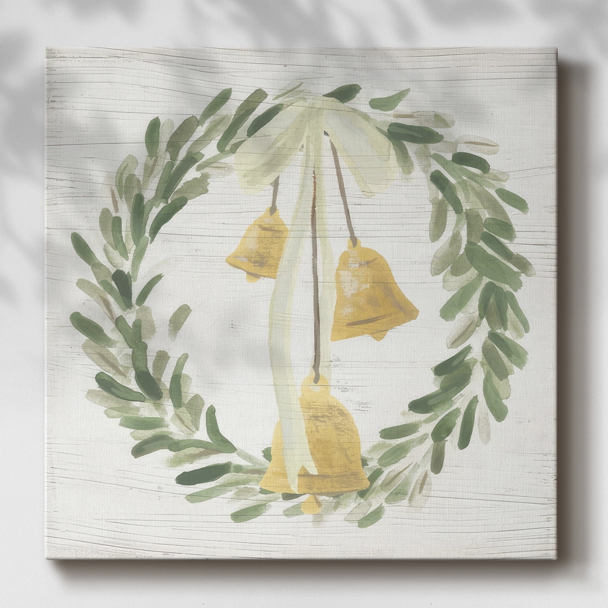 Weathered Aspen Wreath I- Gallery Wrapped Canvas