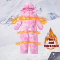 thumbnail image 3 of Elabch Snow Suit for Kids Girls Boys One Piece Snowsuit - Insulated Waterproof Windproof Outdoor Overalls Winter Jumpsuit Warm Jackets with Hood Snowboarding Ski Suits, Size 4-12Y, 3 of 9