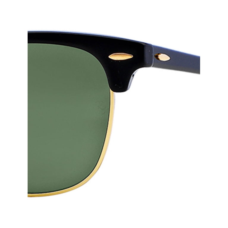 Ray-Ban Men's Clubmaster RB3016-W0365-51 Black Acetate Sunglasses