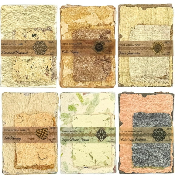 168x Vintage Scrapbook Supplies Pack for Junk Journal Planners DIY Paper Supply