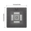 thumbnail image 3 of Boreal Craft Square Floor Drain Stopper Filter Screen Bathroom Drain Stopper Suitable For Bathroom Bathtub Kitchen Strainer for Food Catcher for Kitchen Net Metal Strainer Rubber Strainer Kitchen Mats, 3 of 7