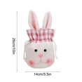 thumbnail image 3 of Meitianfacai Easter Candy Bag Long Eared Rabbit Cookie Packaging Reusable Drawstring Gift Bag, Holiday Themed Fabric Storage Bag Party Supply, 3 of 6