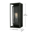 thumbnail image 2 of Globe Electric Montague Outdoor Collection 1-Light Bronze Wall Mount Sconce, 2 of 5