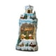 thumbnail image 5 of Centro de mesa con globo de nieve navideño iluminado, imagen de resina, decoración navideña nocturna Papá Noel volador, 5 of 9