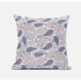 thumbnail image 1 of Amrita Sen CAPL359FSDS-ZP-20x20 Paisley on Abstract Suede Zippered Pillow with Insert in Pink Light Blue, 1 of 3
