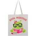 thumbnail image 3 of Inktastic Book Monster Girl Tote Bag, 3 of 4