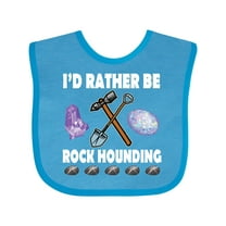 Inktastic Rock Hounding Rock Collector Boys or Girls Baby Bib