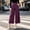 Purple women wide leg capri pants a1, variant on Women's Wide Leg Capri Pants with Pockets Summer Casual Elastic Waist Loose Cropped Lounge Trousers Beach Travel Work Fashion Clothes, Coffee 2XL