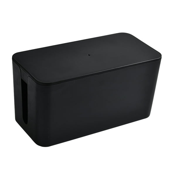 Caja de almacenamiento Caja de almacenamiento de enchufe de extensión Uso en el hogar Caja de almace Tomshoo Negro/S