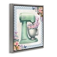 thumbnail image 4 of Stupell Industries Kitchen Mixer with Flowers Food & Beverage Painting Gray Floater Framed Canvas Art Print Wall Art, 18 x 18, 4 of 10