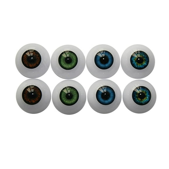 Ojos acrílicos de Halloween de 24 mm de DoubleWood, 4 pares, 4 colores