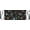 Black Rockets Planets Moons Stars Meteors, variant on Server Aprons with 3 Pockets Waitress Waiter Apron Short Waist Garden Apron for Cooking