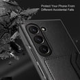 thumbnail image 7 of Dteck for Galaxy Z Fold 6 Wallet Case with Card Holder, Ultra Thin Slim PU Leather Case with Built-in Front Screen Protector for Samsung Galaxy Z Fold6 5G,Black, 7 of 7