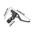 thumbnail image 4 of Bike Brakes 1Pair Brake Levers Universal Full Aluminum Alloy Brake Handle Bmx Brake Handle Mountain Cycling Brake Levers for Most, 4 of 6