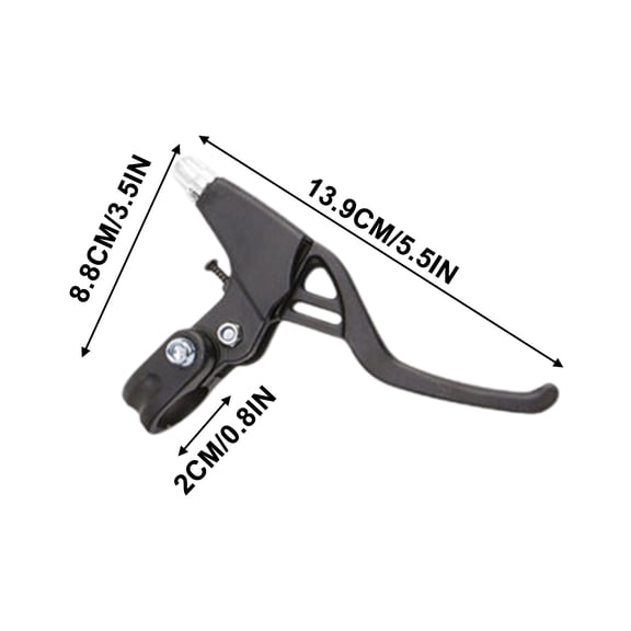 1 Pair Full Aluminum Alloy Brake Levers, Universal Bike Brake Handles, Durable Control Levers, Compatible with mountain bikes, BMX and most regular bicycles for stable braking control