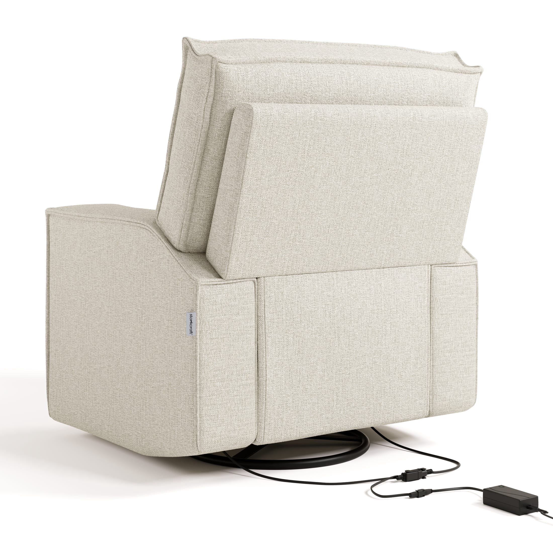 Storkcraft Texas Nursery Power Recliner Swivel Glider - Dune Basketweave