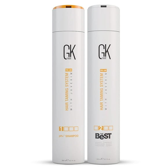 GK HAIR Global Keratin le Meilleur Shampooing Clarifiant Professionnel (300ml/10.1 Fl Oz) - Shampooing Clarifiant pour Cheveux Profonds, Élimine les Impuretés - pH+ Pré-Traitement Shampooing Clarifiant 300ml