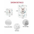 thumbnail image 7 of Easter Bunny Kitchen Dish Towels for Drying Dishes Set of 2, Green Eucalyptus Leaves Spring Flowers Country Waffle Weave Microfiber Hand Tea Bathroom Towels Quick Dry & Absorbent Towel 15.7x23.6, 7 of 7